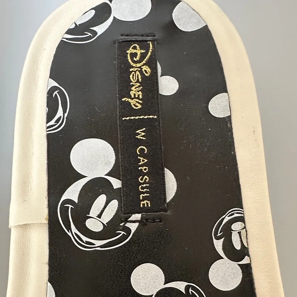 Disney Mickey Mouse Slide Sandals - Cream and Black